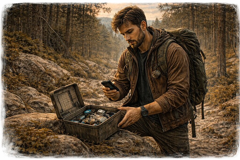 individual geocaching mIllogh, safe outdoor adventure je personal trackable usevaD.